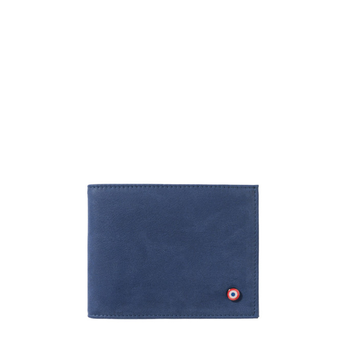 Larmorie Arthur Nubuck Wallet Indigo Sea