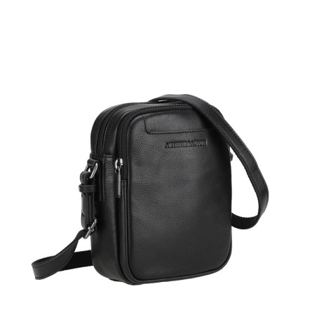 Arthur & Aston Léon Small Crossbody Leather Men's Bag 2428-07 Black
