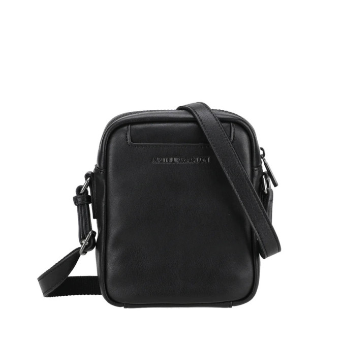 Arthur & Aston Léon Small Crossbody Leather Men's Bag 2428-07 Black