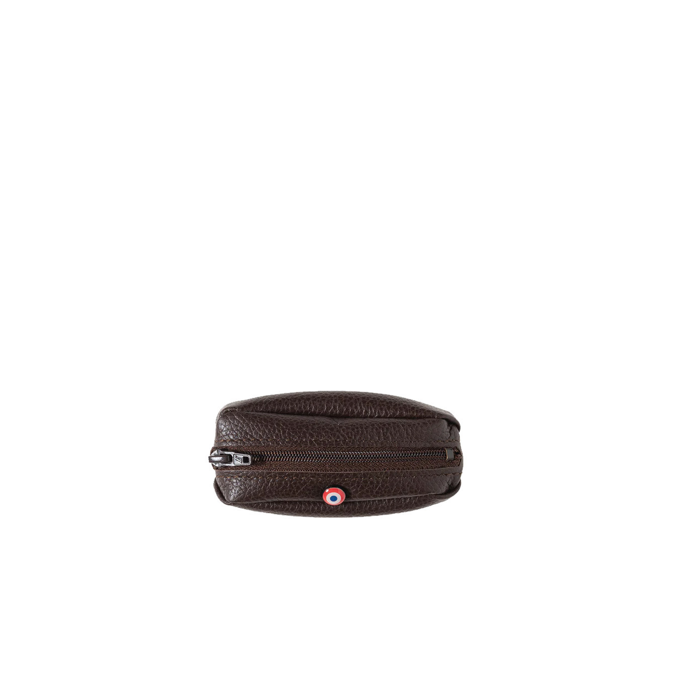 Larmorie Charles Grainé Coin Purse Earth Brown