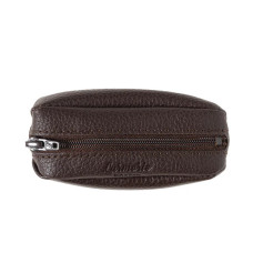 Larmorie Charles Grainé Coin Purse Earth Brown