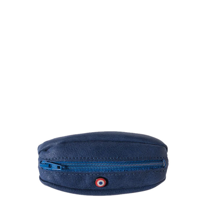 Larmorie Charles Nubuck Coin Purse Mer Indigo