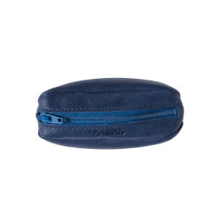 Larmorie Charles Nubuck Coin Purse Mer Indigo