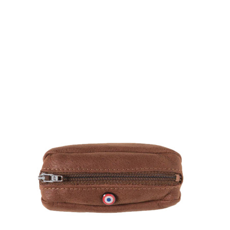 Larmorie Charles Nubuck Coin Purse Earth Brown