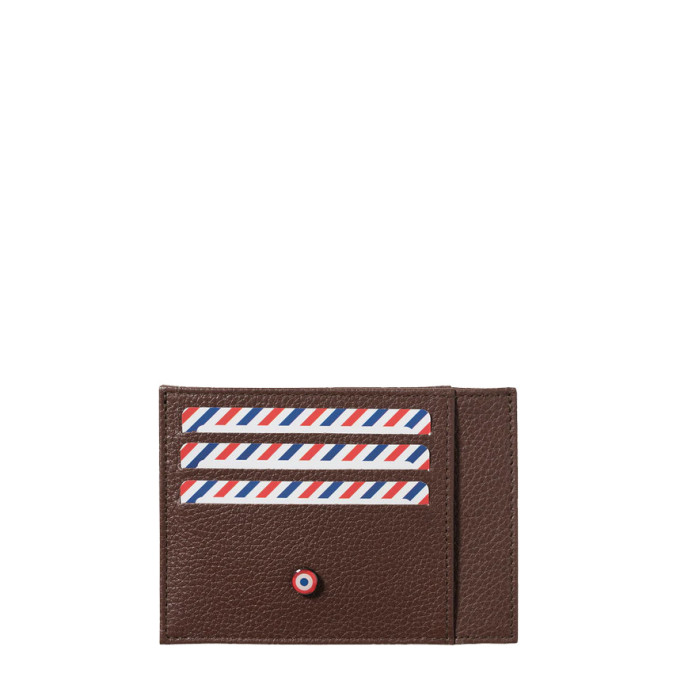 Larmorie Paul Grained Card Holder Earth Toned