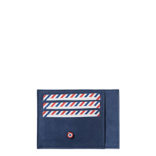 Larmorie Paul Nubuck Card Holder Indigo Sea