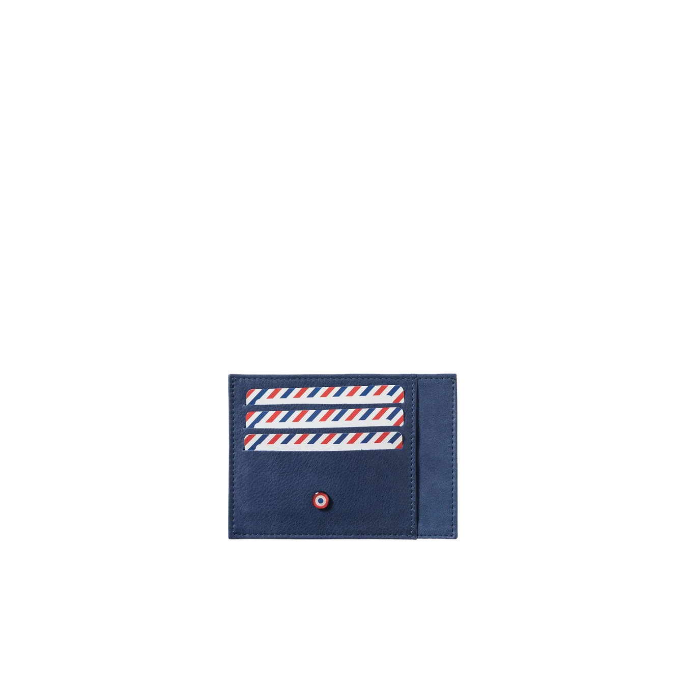Larmorie Paul Nubuck Card Holder Indigo Sea