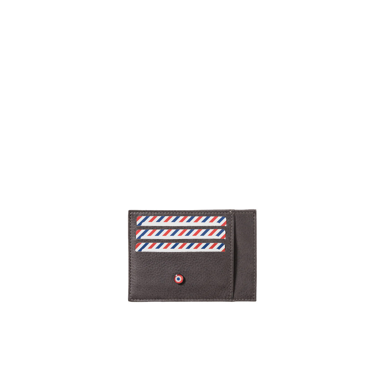 Larmorie Paul Nubuck Card Holder Cloud Grey