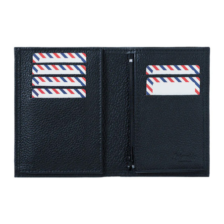 Larmorie Victor Grained Junior Moon Blue Wallet