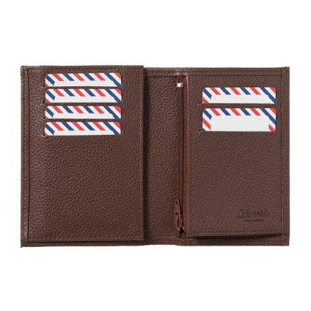 Larmorie Victor Grainé Junior Wallet Earth Brown