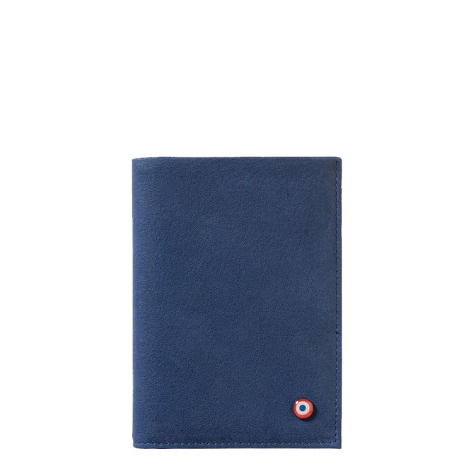 Larmorie Victor Nubuck Junior Wallet Mer Indigo