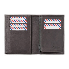 Larmorie Victor Nubuck Junior Wallet Cloud Grey