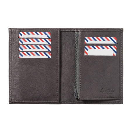 Larmorie Victor Nubuck Junior Wallet Cloud Grey