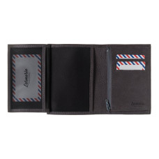 Larmorie Victor Nubuck Junior Wallet Cloud Grey