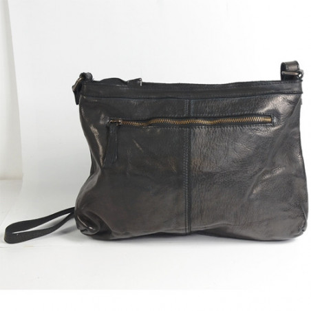 sac biba tressé en cuir