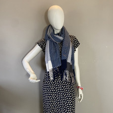 Atoll Palm Fringed Scarf Dark Grey