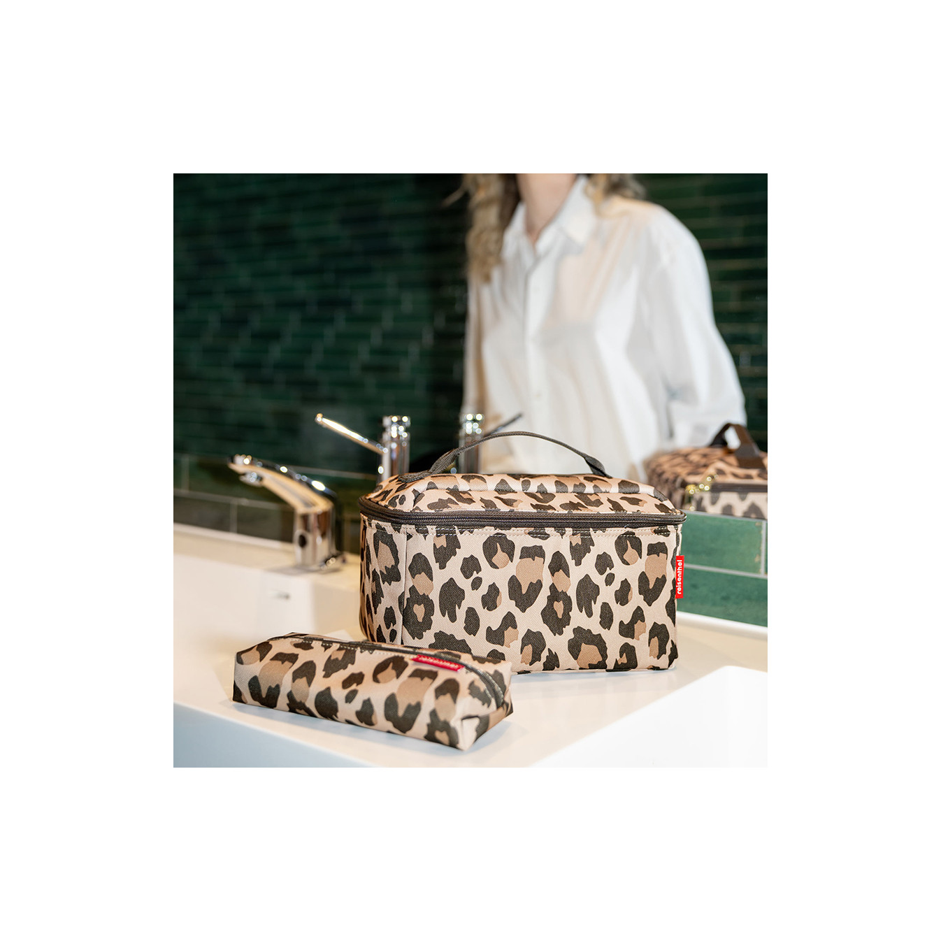 Reisenthel Beautycase Set Vanity and Leo Macchiato Toiletry Bag