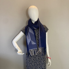Atoll Palm Warm Scarf Dark Blue