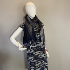 Atoll Palm Warm Scarf Black