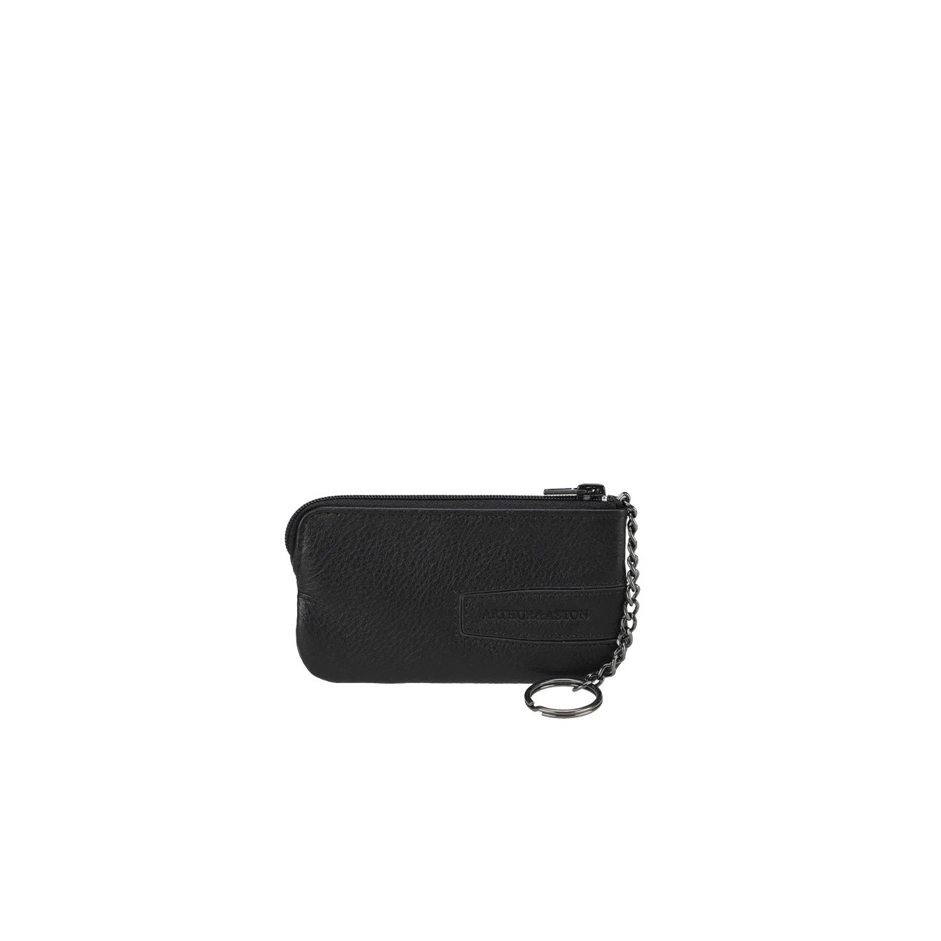 Arthur & Aston Leon Black Leather Wallet