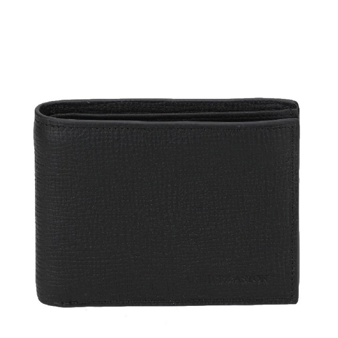Arthur & Aston Lewis Italian Leather Wallet Black