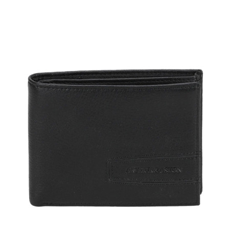Arthur & Aston Lewis Italian Leather Wallet Black