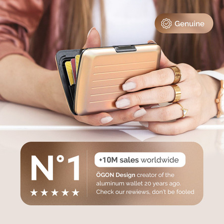 Ogon Stockholm V2 Card Holder Rose Gold