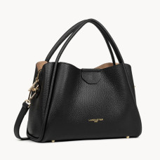 Lancaster Ida Double Sac Porté Epaule 470-84 Noir-In-Nude côté