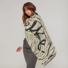 Anekke Soft Scarf Black And White: A true cocoon of softness!