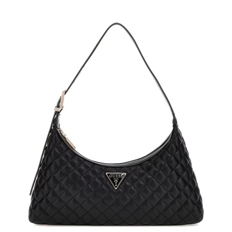 Guess Eco Rianee Hobo Padded Bag Black