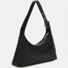 Guess Eco Rianee Hobo Padded Bag Black