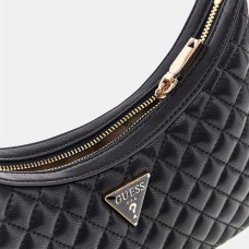 Guess Eco Rianee Hobo Padded Bag Black