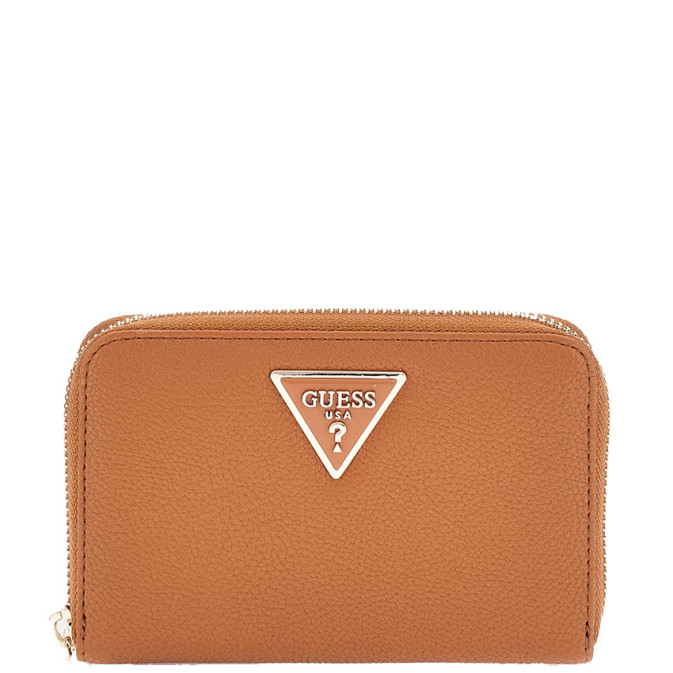 Guess Laurel Portefeuille Medium Zip Cognac