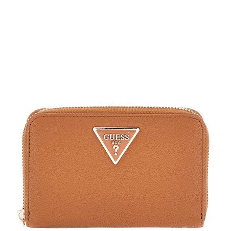 Guess Laurel Portefeuille Medium Zip Cognac
