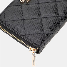 Guess Laurel Portefeuille Medium Zip Logo 4G Black cote