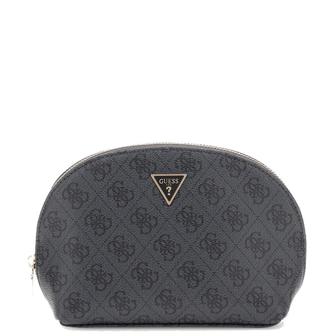 Guess Zamira Dome Cosmetic Bag Logo 4G Coal Logo
