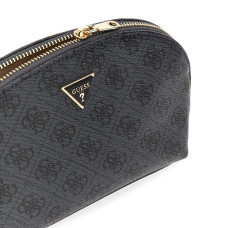 Guess Zamira Dome Cosmetic Bag Logo 4G Coal Logo