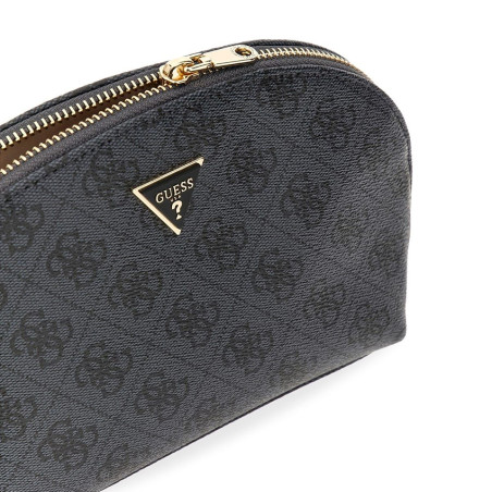 Guess Zamira Dome Cosmetic Bag Logo 4G Coal Logo
