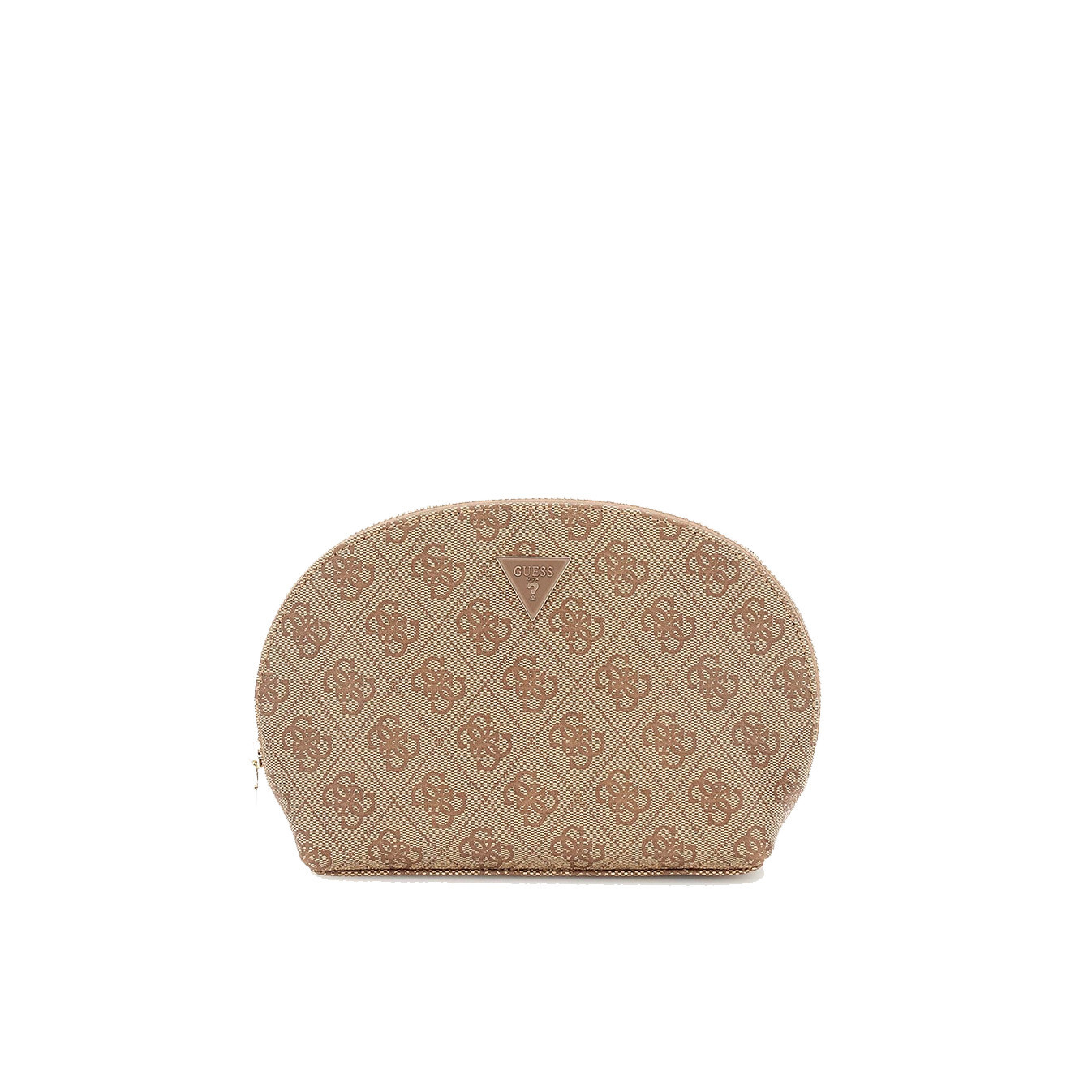 Guess Zamira Dome Cosmetic Bag Logo 4G Latte Logo