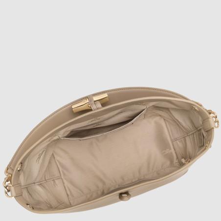 Longchamp Le Roseau Sleek Shoulder Bag M Sedge