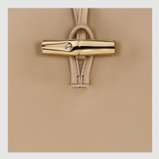 Longchamp Le Roseau Sleek Shoulder Bag M Sedge