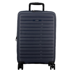 Jump Striper 55cm 4-Wheel Expandable Suitcase Dark Blue