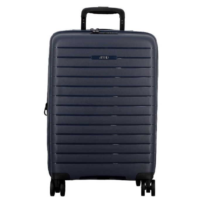 Jump Striper 55cm 4-Wheel Expandable Suitcase Dark Blue