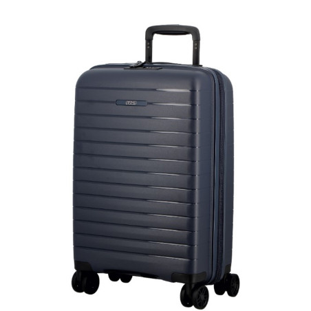 Jump Striper 55cm 4-Wheel Expandable Suitcase Dark Blue