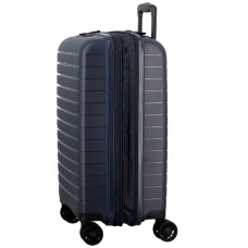 Jump Striper 55cm 4-Wheel Expandable Suitcase Dark Blue