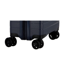 Jump Striper 55cm 4-Wheel Expandable Suitcase Dark Blue