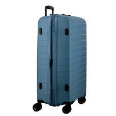 Jump Striper Suitcase 66cm 4 Wheels Extendable Blue