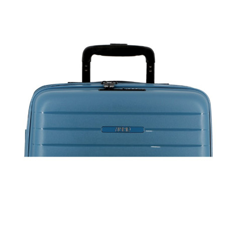 Jump Striper Suitcase 66cm 4 Wheels Extendable Blue