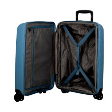 Jump Striper Suitcase 66cm 4 Wheels Extendable Blue