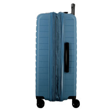 Jump Striper Suitcase 77cm 4 Wheels Extendable Blue
